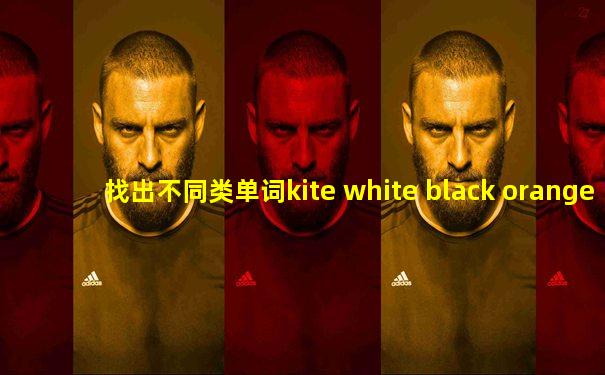 找出不同类单词kite white black orange